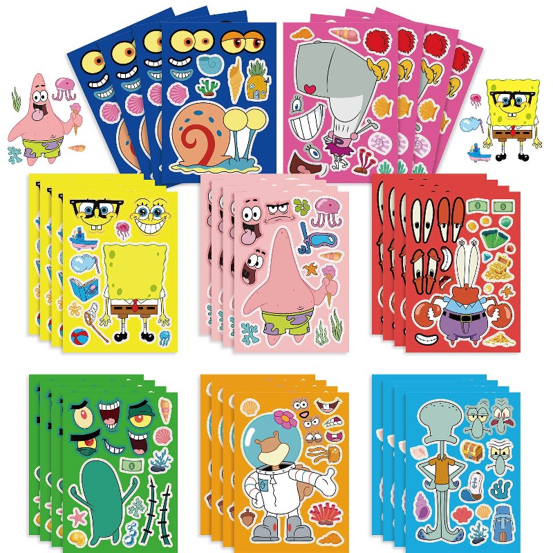 Kids Educational Device - Puzzle interactif éducatif Bob l'éponge, jouet