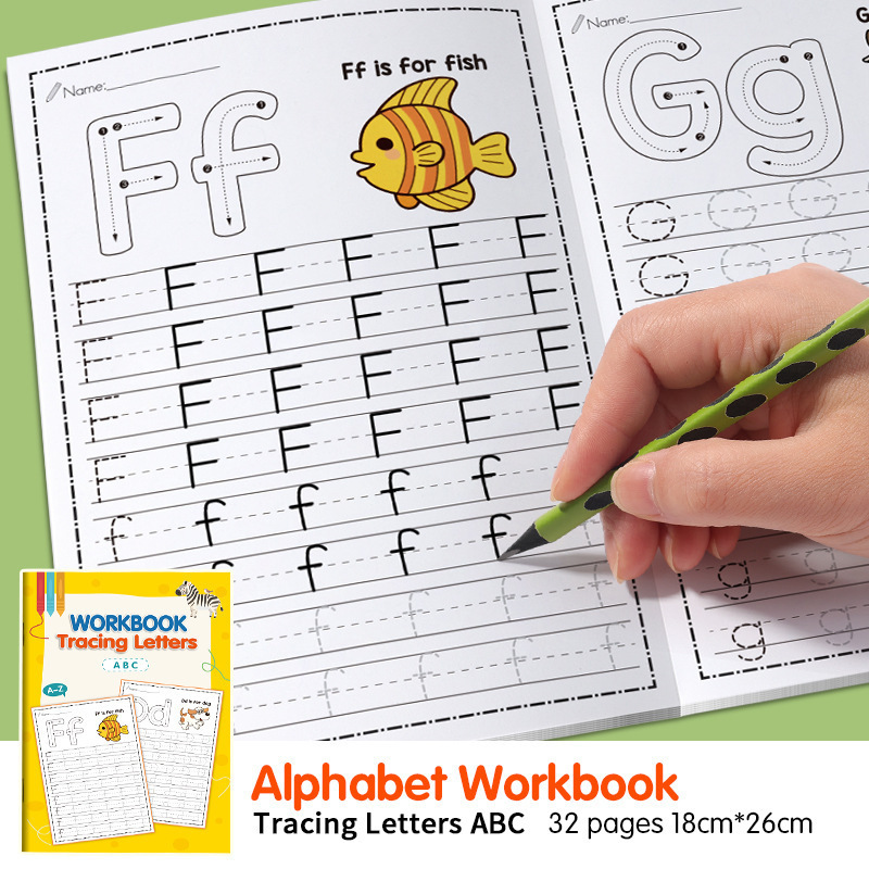 Learning Workbook Preschool - Cahier d'exercices d'alphabet pour enfants d'âge
