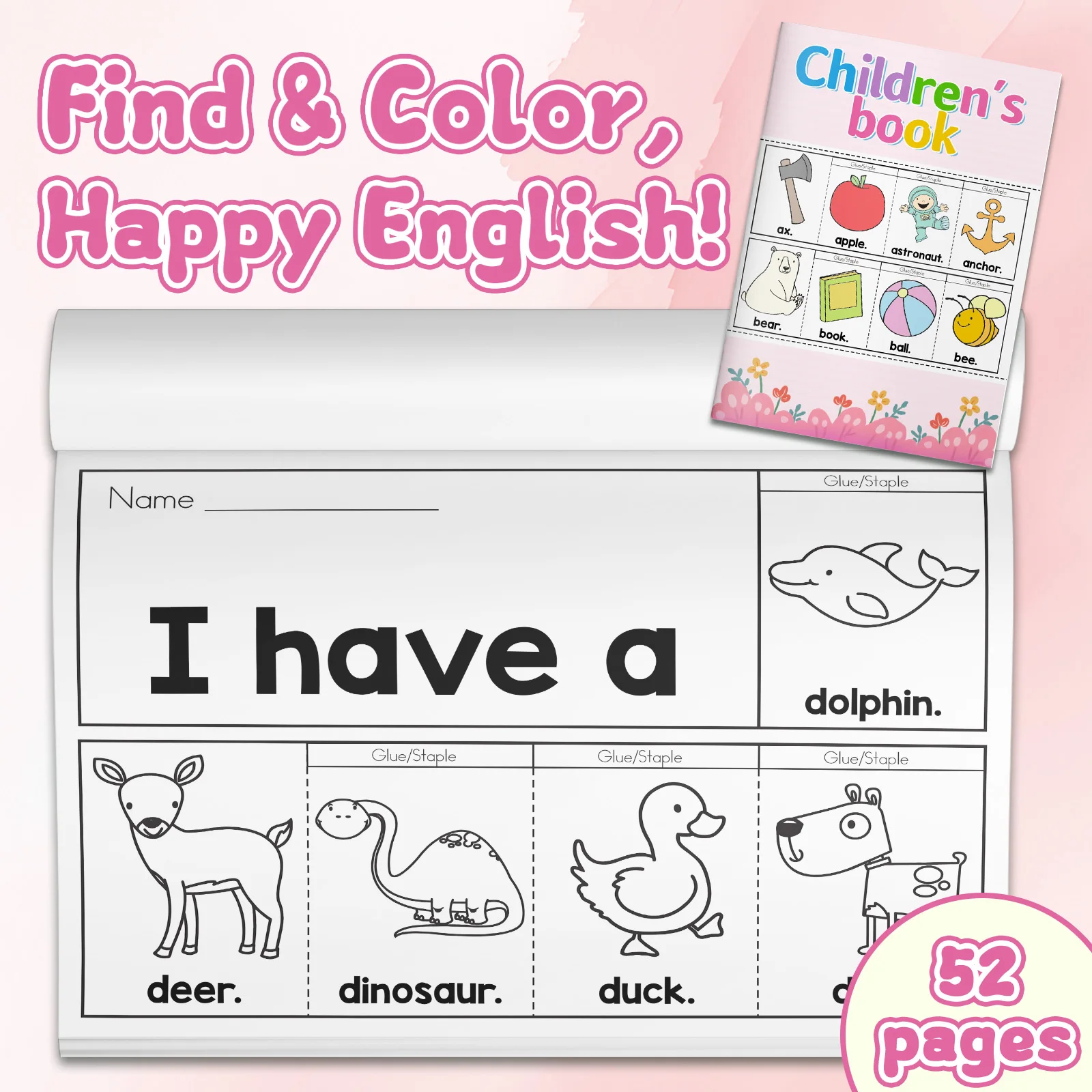 Cahier de coloriage avec des m - Learning Workbook Preschool avis et prix